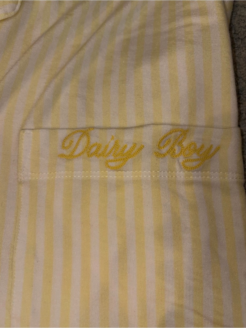 Dairy Boy Butter Yellow PJ Set - L - Picture 4 of 10
